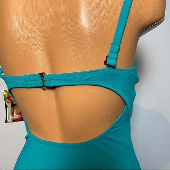 Nwt Leilani Convertible Back One Piece Teal Swimsuit (SW04) - Picture 8 of 10